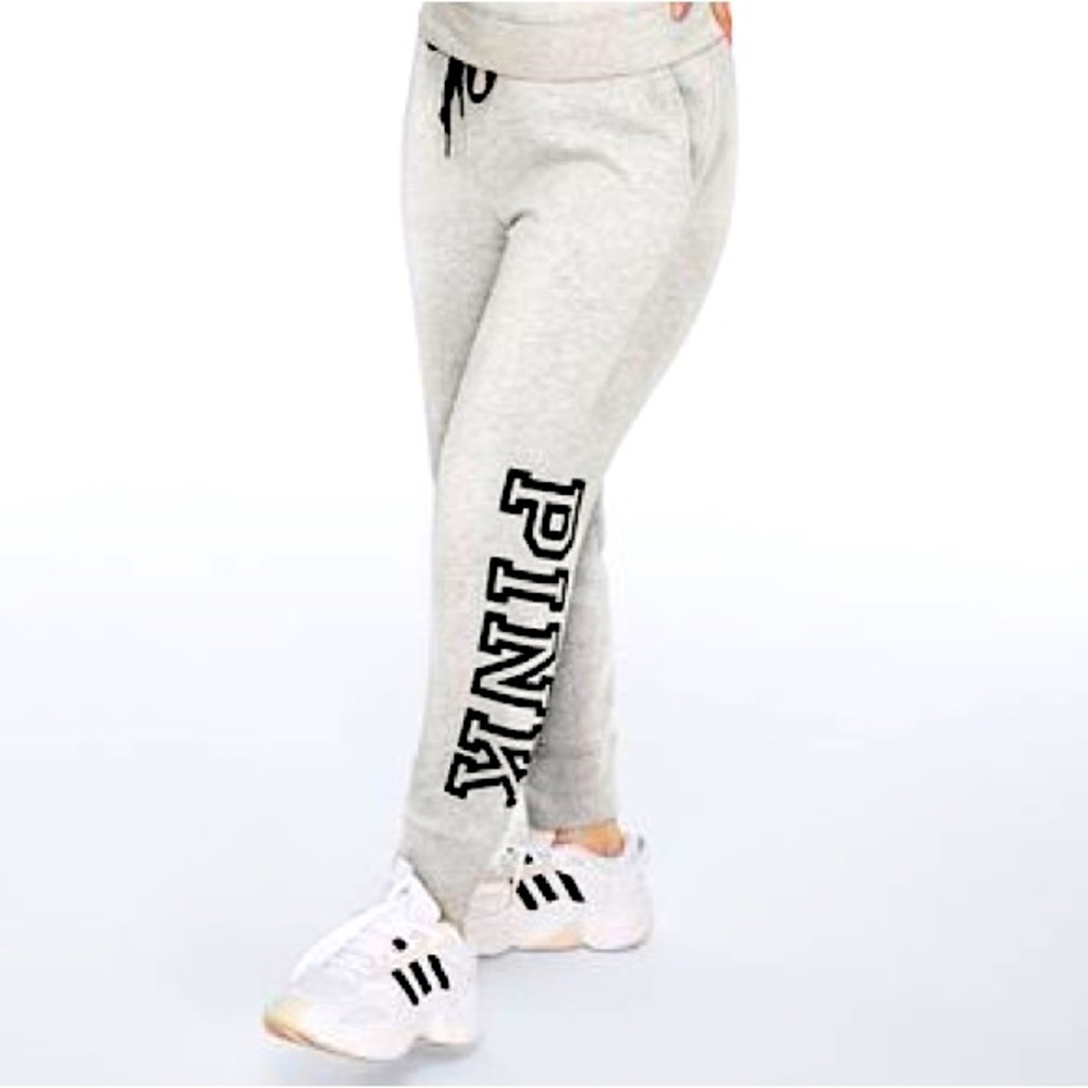 NWT VS Pink Everyday Lounge Joggers - grey size M